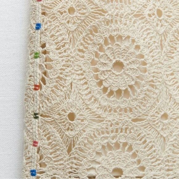 Zara Beige Crotchet Strapless Mini
Dress (Size Medium) - Picture 5 of 8